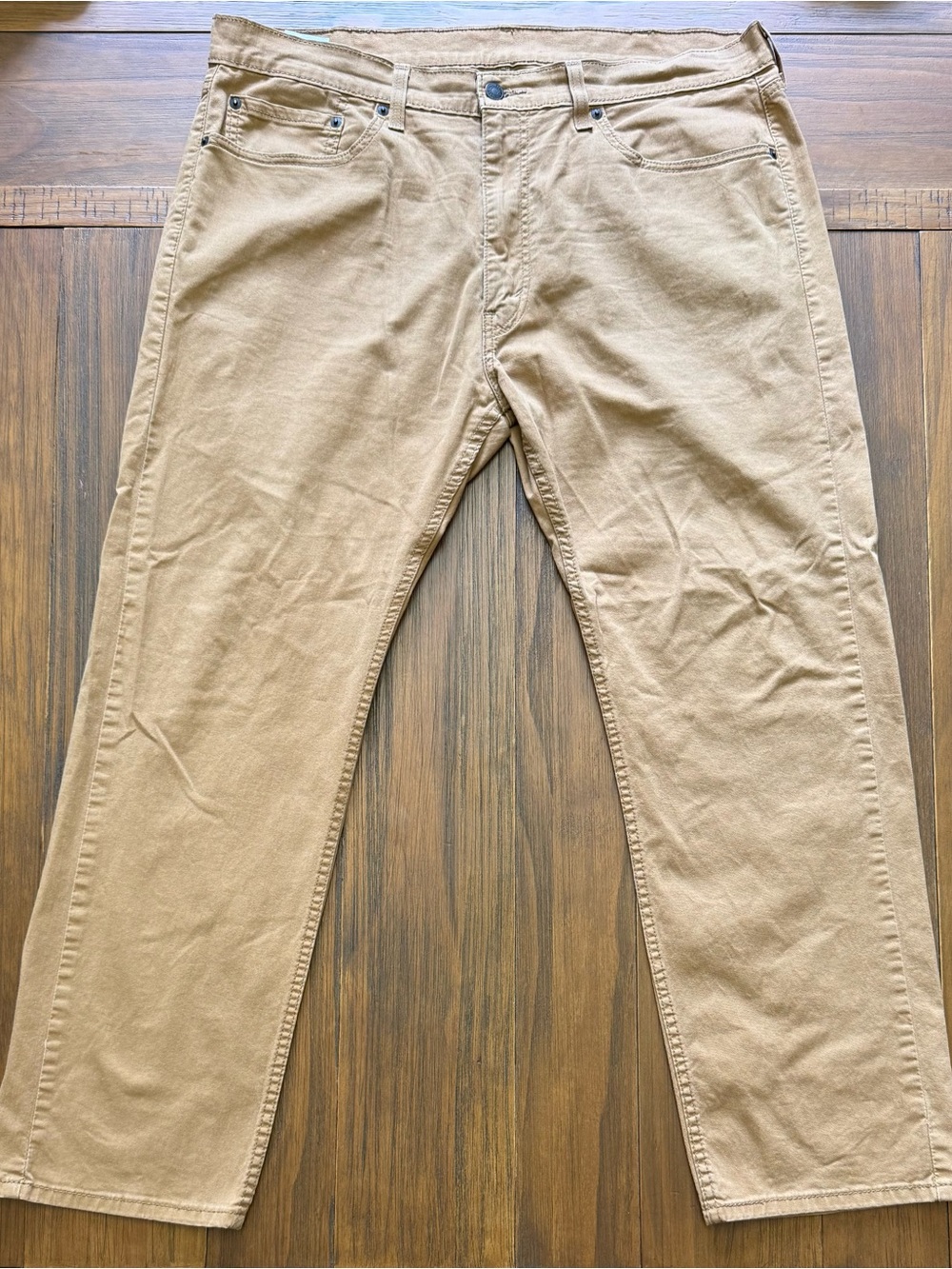 Levi's Men's 505 38/30 Khaki/Tan Straight Chino Pants